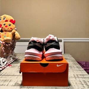 Nike Kids' Black and Pink Sneakers